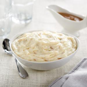 Creamy Russet Mashed Potatoes Frozen Side · Who can say no to a family favorite that takes no time at all! A perfect blend of butter and russet potatoes makes this dish a hit at any dinner party. Rich and creamy; all you do is bake to perfection. No one will know you didn't make this side dish from scratch! Serves 4-6.