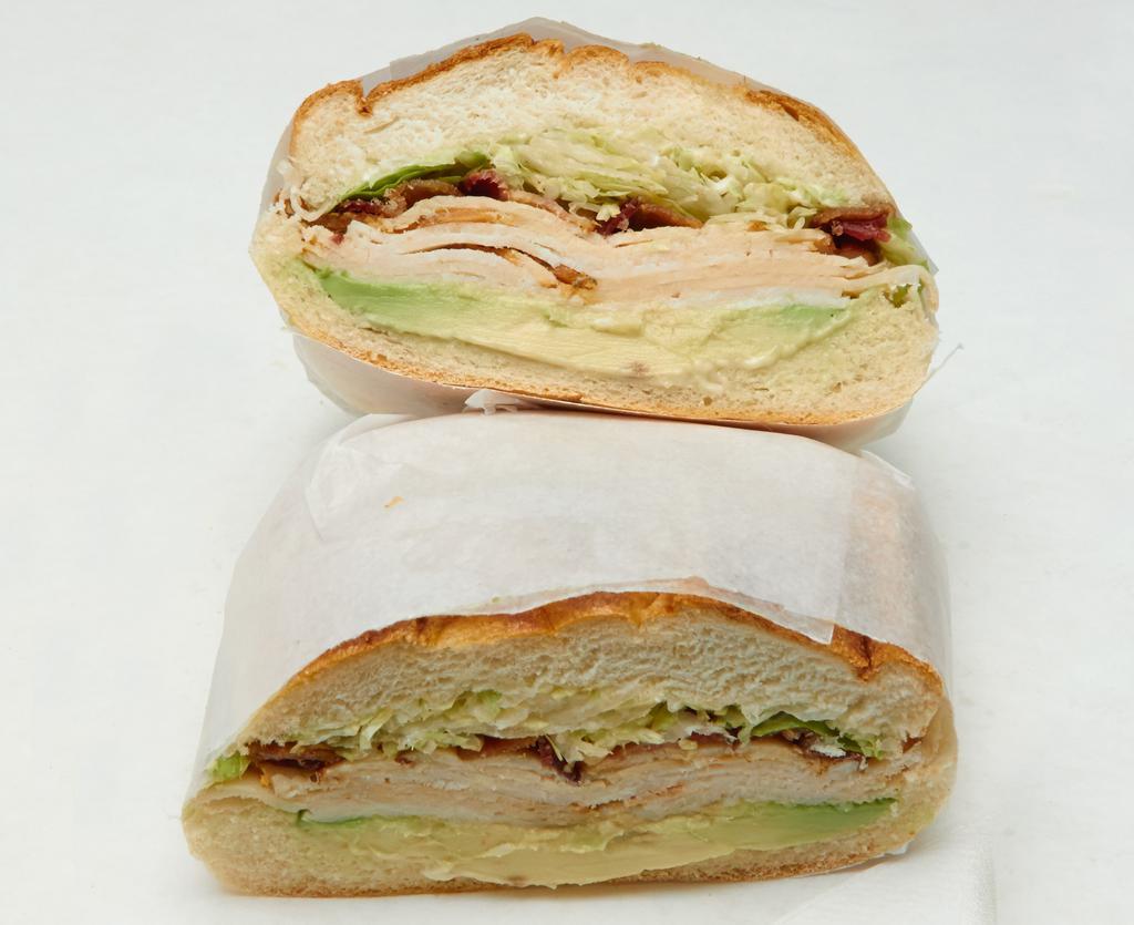 California Sandwich · Chicken, bacon, avocado and lettuce.