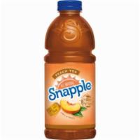 Snapple Peach Tea 32oz · Classic Snapple tea juiced up with perfect peach flavor.