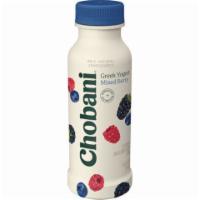 Chobani Mixed Berry Yogurt Drink 7oz · Blueberry tender, blackberry tart, raspberry sweet and seedful. Three bold berry flavors com...
