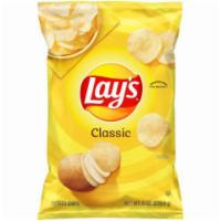 Lays Classic 8oz · Classic potato crisps cooked and seasoned to perfection