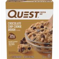 Quest Chocolate Chip Cookie Dough 4ct · Gluten Free, Soy Free, Zero Added Sugar, High Protein Bar, Low Carb, Low Sugar, Healthy bars...