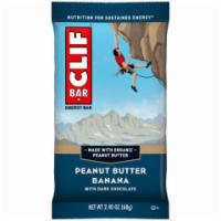 Clif Peanut Butter & Banana Dark Chocolate 2.4oz · Peanut Butter Banana with Dark Chocolate CLIF BAR® is perfect for helping her power through ...