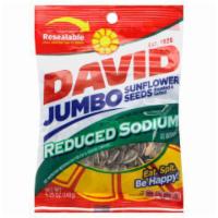 David Reduced Sodium Seeds 5.25oz · Grab a bag of DAVID Reduced Sodium Jumbo Sunflower Seeds for a satisfying snack to help you ...