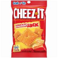 Cheez-It Cheddar Jack 3oz · Baked crackers with the flavor of 100% real cheese with a hint of garlic, onion, and paprika...