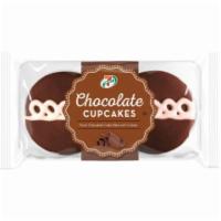 7-Select Chocolate Cupcakes 2 Count · Duo of milk cholcate cakes filled with cream
