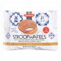 Daelmans Jumbo Stroopwafels 2.75oz · Soft toasted waffles  filled with scrumptious caramel, sweet cinnamon, and rich bourbon vani...