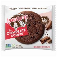 Lenny & Larry's Complete Cookie Double Chocolate 4oz · Complete Cookie Double Choocolate, 16g Plant-Based Proteins (per cookie), 10g Fiber (per coo...