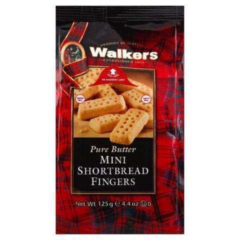 Walker Shortbread Fingers 4.4oz · Made in the Highlands of Scotland, Walkers Shortbread cookies are made with just four natural ingredients: Wheat flour, butter, sugar, and salt. You'll find our delicious cookies in a variety of traditional shapes. Look for our famous tartan packaging to start tasting the difference today