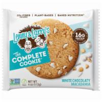 Lenny & Larry's Complete Cookie White Chocolate Macadamia 4oz · Complete Cookie White Chocolate Macadamia, 16g Plant-Based Proteins (per cookie), 10g Fiber ...