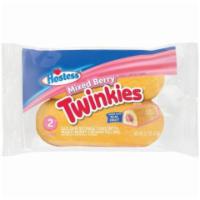Hostess Twinkie Mixed Berry 2.7oz 2 Count · Classic golden sponge cake filled with a refreshing mixed berry cream filling.