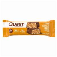Quest Hero Crispy Protein Bar Chocolate Peanut Butter 1.90oz · A chocolate-coated protein bar packed with a crunchy and chewy core filled with peanut butte...