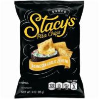Stacy's Pita Chips Parmesan Garlic Herb 3oz · Real Parmesan cheese, garlic and parsley are twice-baked right on to our signature pita brea...