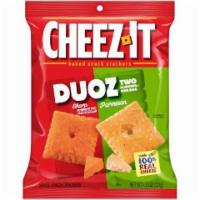 Cheez-It Duoz Sharp Cheddar Parmesan 4.3oz · Cheez-It Duoz® Sharp Cheddar and Parmesan mixes up Sharp Cheddar and Parmesan crackers creat...