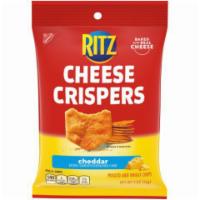 Ritz Crispers Cheddar Cheese 2oz · These oven baked chips are delightfully cheesy and crispy for a satisfying crunch.