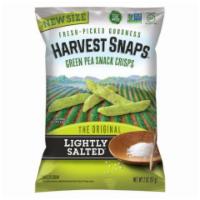 Harvest Snaps Green Pea Snap Crisps Lightly Salted 2oz · Lightly salted green pea snack crisps.