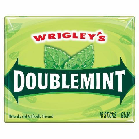 Wrigley's Doublemint 15 Count · The same classic mint flavor with twice the minty kick. Have a stick, share a stick. You can never have too many friends.