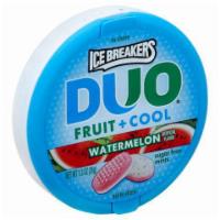 ICE BREAKERs DUOS Watermelon 1.3oz · Keep breath fresh with ICE BREAKERS DUO Fruit + Cool Sugar Free Mints