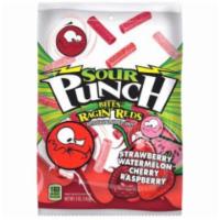 Sour Punch Bites Ragin Reds 5oz · Mouthwatering Sour Punch Bites® now in Ragin' Reds flavors: Strawberry, Watermelon, Cherry &...
