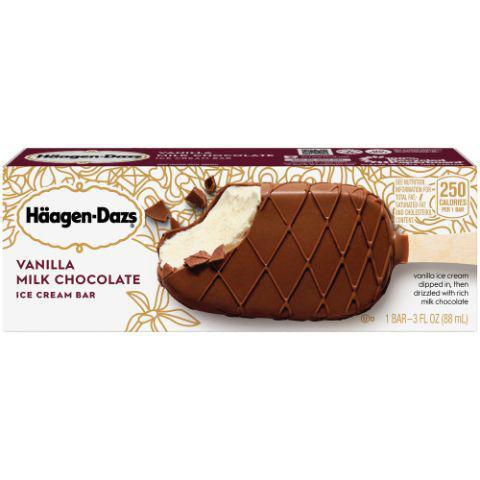 Haagen Dazs Vanilla Milk Chocolate Bar 3oz · Discover A Sweet Reward Bite By Bite With Haagen-Dazs Ice Cream