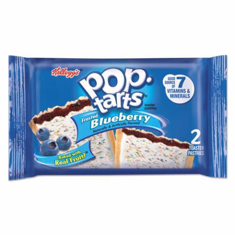 Kellogg's PopTart Frosted Blueberry 3.67oz · Scrumptious tart blueberry filling pairs with sweet frosting to make a breakfast favorite you'll love.