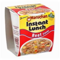 Maruchan Instant Lunch Ramen Noodle Soup Beef 2.25oz · You can never go wrong with this savory favorite. If you’re looking for something hearty and...