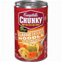 Campbell's Chicken Noodle Soup 18.6oz · A sublime soul-warming classic filled with oodles of egg noodles, golden chicken broth, and ...