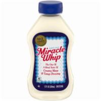 Kraft Easy Squeeze Miracle Whip 12oz · Miracle Whip Original Dressing is a tangy, delicious dressing and sandwich spread