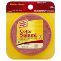 Oscar Mayer Cotto Salami 8oz · Oscar Mayer Cotto Salami is made with quality meat and packed with flavor. Add it to your fa...