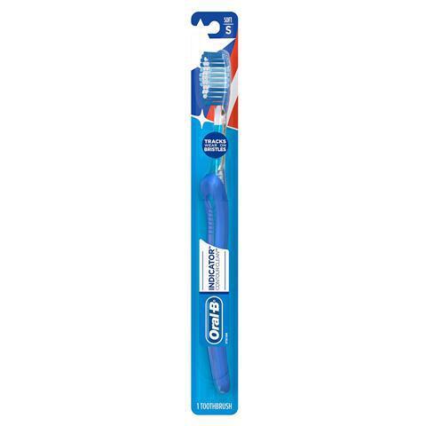 Oral-B Indicator Soft Toothbrush · Oral-B your teeth with Comfort Fit Bristles that are comfortably curved for the hard-to-reach grooves.