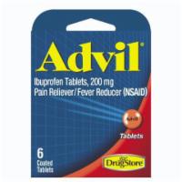 Advil 6 Count · Tough pain taking away from your day? Count on tough relief from Advil for some of life's bi...