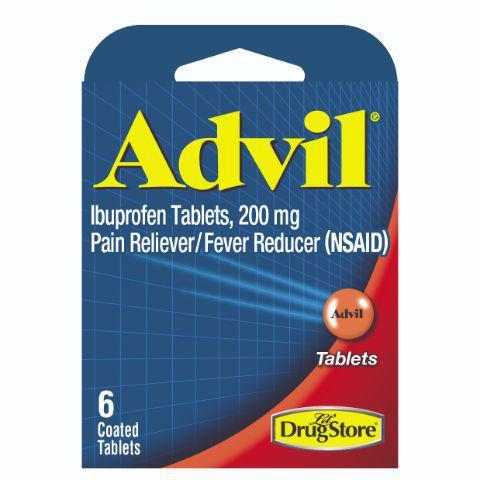 Advil 6 Count · Tough pain taking away from your day? Count on tough relief from Advil for some of life's biggest pains.