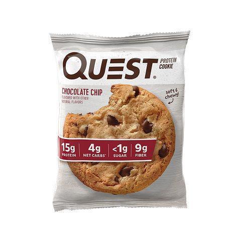 Quest Protein Cookie Chocolate Chip 2.08oz · High protein based cookie with chunks of rich chocolate chips.
