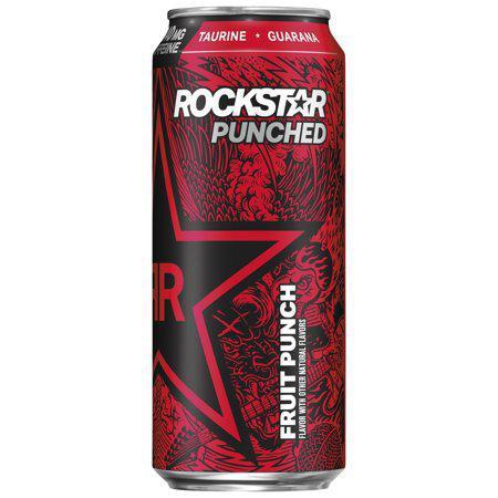 Rockstar Punched 16oz · Get your energy boost with the combined flavors of Ginkgo, Ginseng, Milk Thistle, and Guarana and the taste of fruit punch