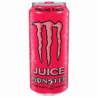 Monster Juice Pipeline Punch 16oz · Combination of the taste of orange, guava, and passion fruit paired with the classic Monster...