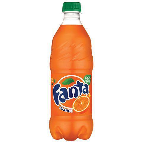 Fanta Orange 20oz · Bite into a fresh orange with this bright, bubbly and instantly refreshing drink, Fanta is made with 100% natural flavors and is caffeine free.
