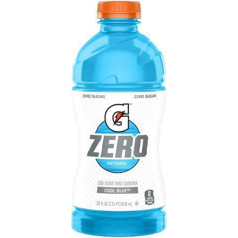 Gatorade Zero Cool Blue 28oz · For those looking to stay hydrated throughout the day, G Zero provides the same electrolyte level of original Gatorade with zero sugar