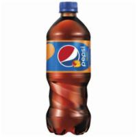 Pepsi Mango 20oz · The crisp, refreshing taste of Pepsi that you know and love, now with a tropical mango twist!