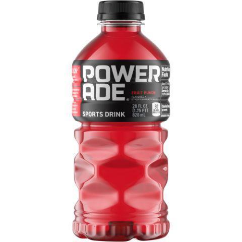 Powerade Fruit Punch 28oz · Refreshing Fruit Punch flavor. Enhanced with electrolytes and vitamins to replenish your body after a workout.
