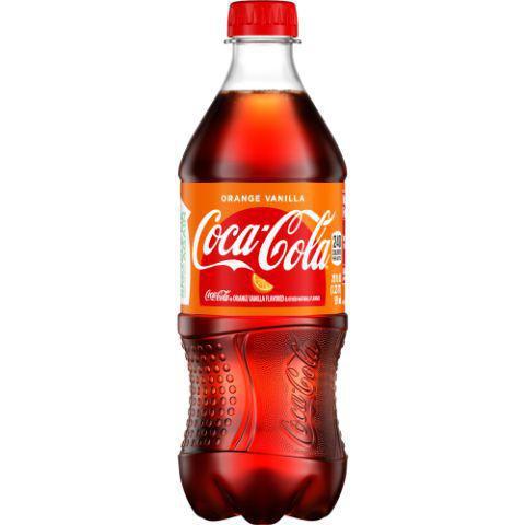 Coke Orange Vanilla 20oz · Enjoy the real taste of Coca-Cola with a sweet orange vanilla twist.