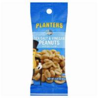 Planters Sea Salt & Vinegar Peanuts 2.5oz · Planters Sea Salt and Vinegar Peanuts have a delicious tangy taste that satisfies your crunc...