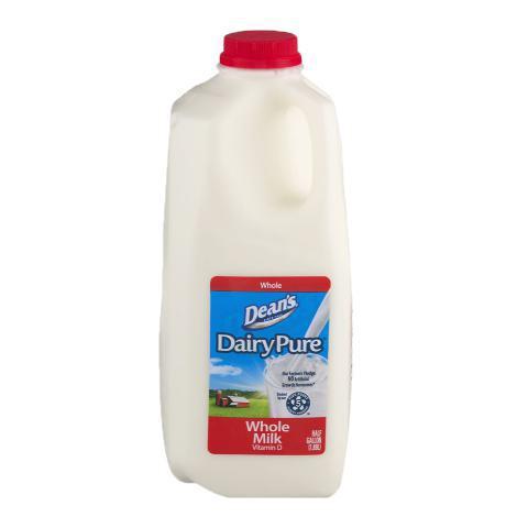 DairyPure Whole Milk Half Gallon · Craving a glass of cold milk? Baking some delicious chocolate chip cookies? No need to run back to the store! We have your milk right here!