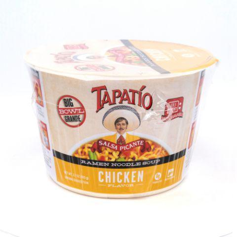 Tapatio Ramen Noodles Chicken 3.7oz · Tap into the spicy, bold flavor of Tapatio Chicken Ramen Noodle Bowls. A perfect blend of heat and smokiness