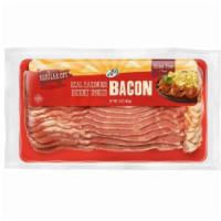 7-Select Bacon Original 16oz · Real hardwood hickory smoked bacon. Gluten free. Regular cut.