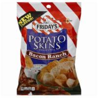 TGI Fridays Bacon Ranch Potato Skins 3.1oz · Made from real potatoes to give you thick, crunchy chips that deliver big cheddar & ranch ta...