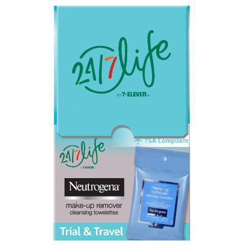 24/7 Neutrogena Makeup-Remover Wipes 7 Count · Gentle, ultra soft makeup remover wipes effectively wipe away bacteria and dissolve 99.3% of your most stubborn makeup, even waterproof mascara - for clean, fresh looking skin in just one simple step.