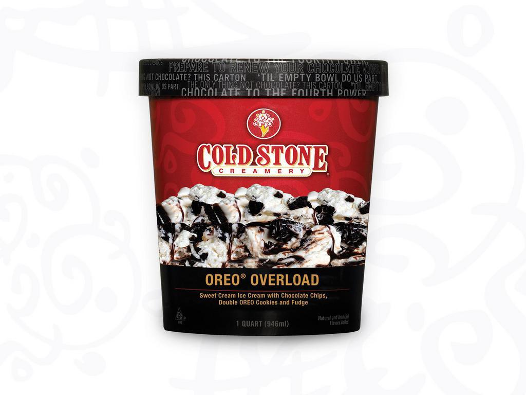 Oreo Overload Pre Packed Ice Cream · 1 quart. Sweet Cream Ice Cream with Chocolate Chips, double the OREO® Cookies and Fudge