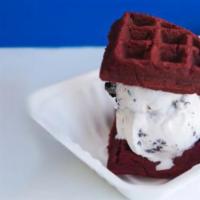 Mac Daddy Waffle · Half waffle ice cream sandwich with your choice of ice cream.