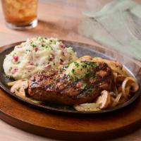 Bourbon Street Steak · Grilled 8 oz. USDA Select top sirloin is jazzed up with Cajun spices and garlic butter serve...