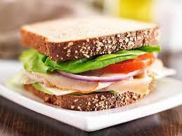 Turkey Sandwich · Smoked turkey, mayo, lettuce and tomatoes, onions on your choice of bread.